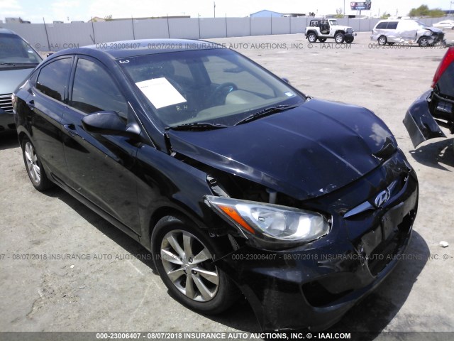 KMHCU4AE5CU085025 - 2012 HYUNDAI ACCENT GLS/GS/SE BLACK photo 1