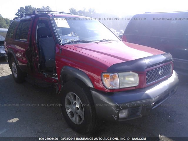 JN8DR07Y01W503761 - 2001 NISSAN PATHFINDER LE/SE/XE RED photo 1