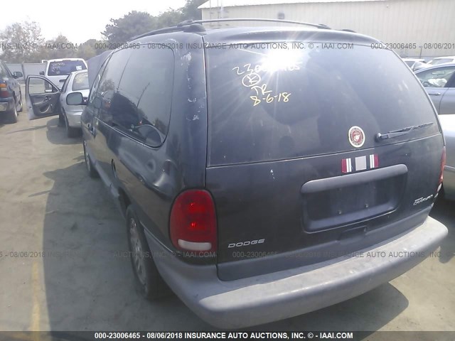 1B4GP54L5WB534259 - 1998 DODGE GRAND CARAVAN LE/ES BLACK photo 3