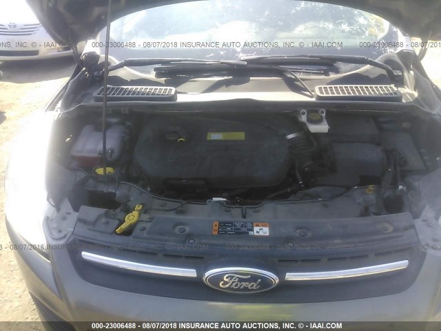 1FMCU9GX1EUC08120 - 2014 FORD ESCAPE SE GRAY photo 10