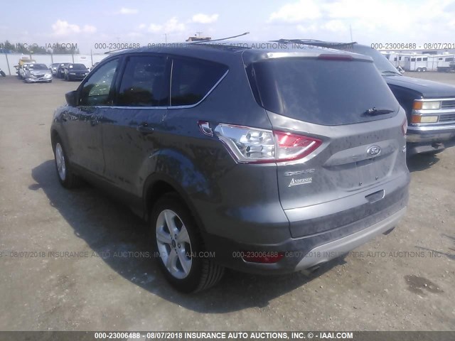 1FMCU9GX1EUC08120 - 2014 FORD ESCAPE SE GRAY photo 3