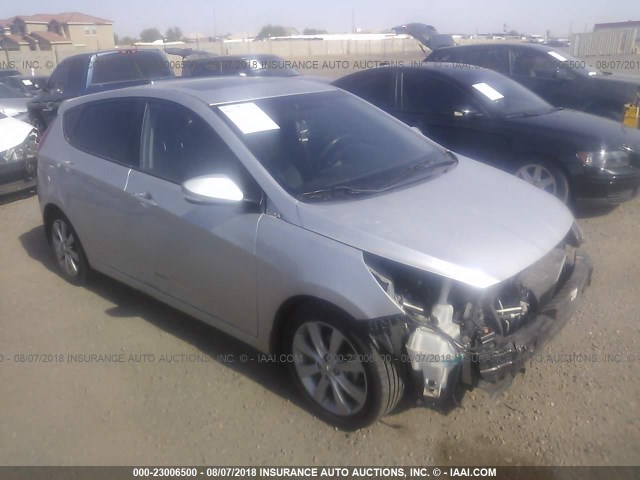 KMHCU5AE7DU066905 - 2013 HYUNDAI ACCENT GLS/SE SILVER photo 1