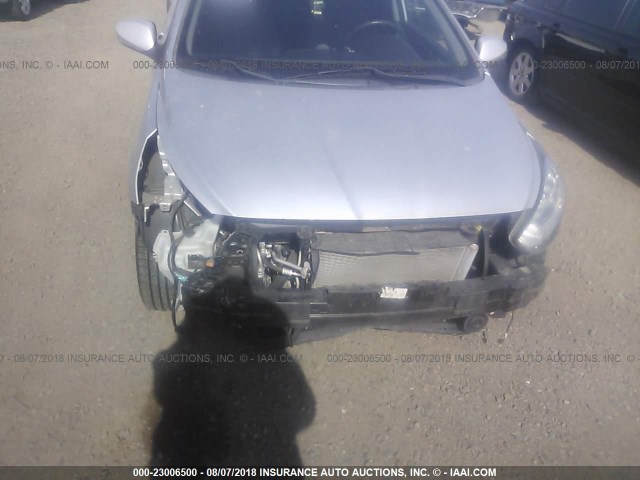 KMHCU5AE7DU066905 - 2013 HYUNDAI ACCENT GLS/SE SILVER photo 6