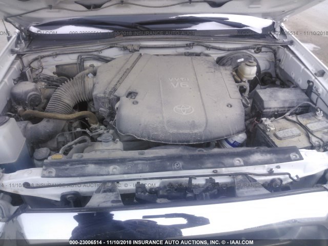 3TMLU4EN6EM145738 - 2014 TOYOTA TACOMA DOUBLE CAB 白色 照片 10