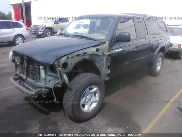 5TESN92N92Z077783 - 2002 TOYOTA TACOMA XTRACAB PRERUNNER მწვანე ფოტო 2