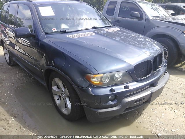 5UXFB53534LV01282 - 2004 BMW X5 4.4I Dark Blue photo 6