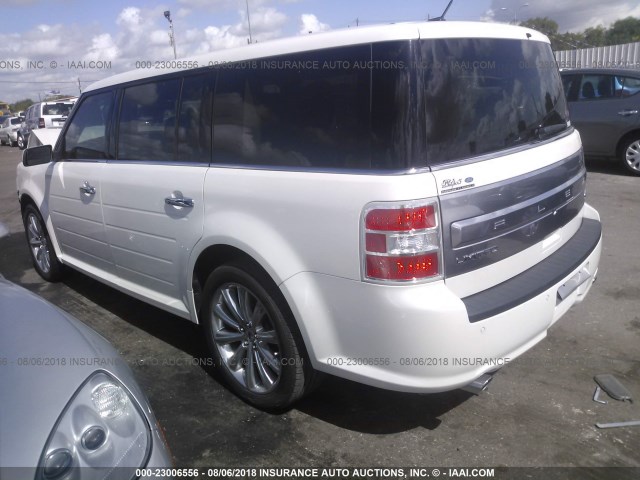 2FMGK5D85HBA07361 - 2017 FORD FLEX LIMITED WHITE photo 3