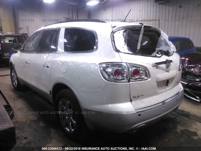 5GAEV23728J103424 - 2008 BUICK ENCLAVE CXL თეთრი ფოტო 3