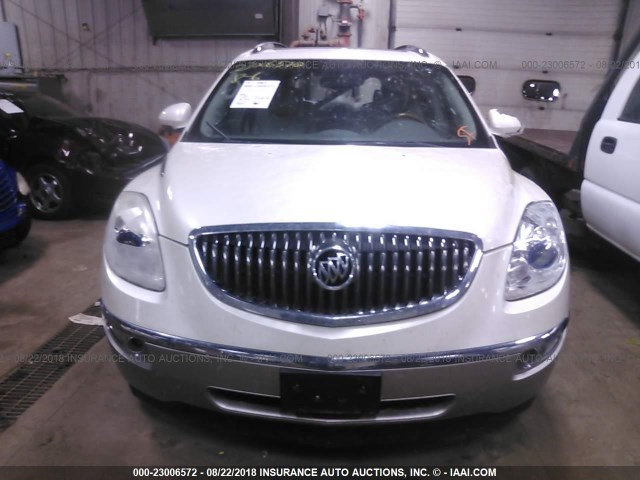 5GAEV23728J103424 - 2008 BUICK ENCLAVE CXL თეთრი ფოტო 6