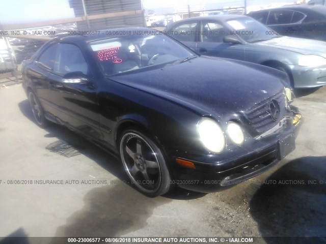 WDBLJ70G71T077107 - 2001 MERCEDES-BENZ CLK 430 BLACK photo 1