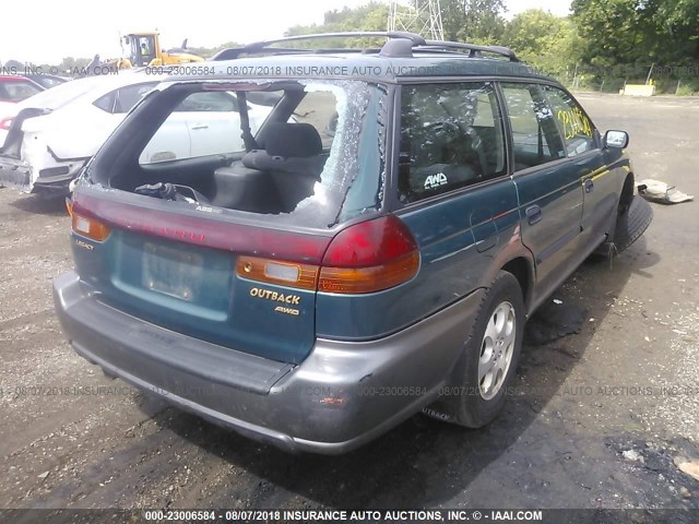 4S3BG6854X7608936 - 1999 SUBARU LEGACY OUTBACK/SSV/LIMITED/30TH GREEN photo 4