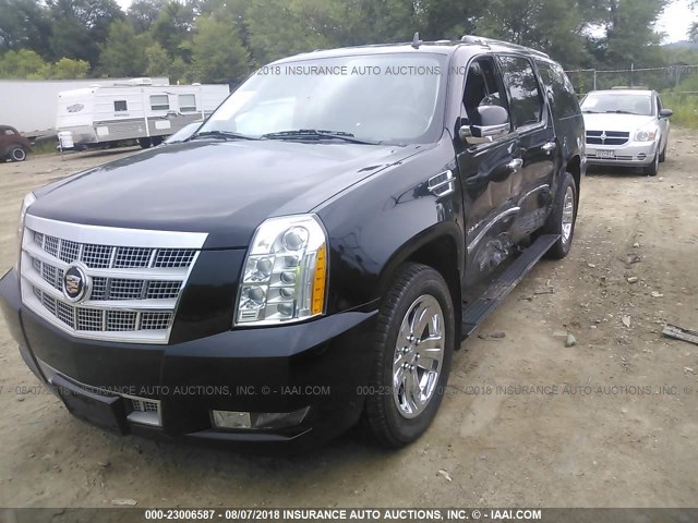 1GYS4KEF9DR228614 - 2013 CADILLAC ESCALADE ESV PLATINUM შავი ფოტო 2
