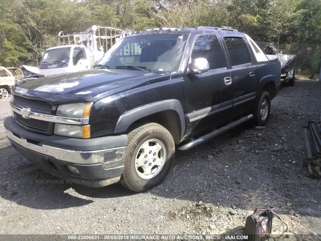 3GNEC12Z75G152933 - 2005 CHEVROLET AVALANCHE C1500 BLACK photo 2