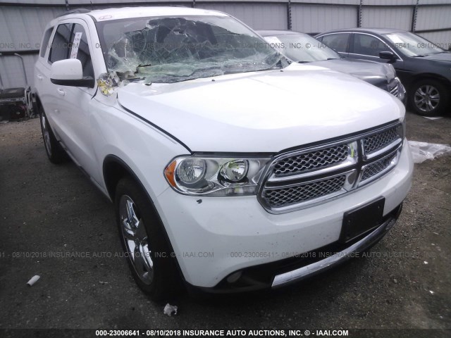 1C4RDHAG4DC699451 - 2013 DODGE DURANGO SXT WHITE photo 1