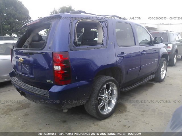 1GNUKBE01AR267927 - 2010 CHEVROLET TAHOE K1500 LT BLUE photo 4