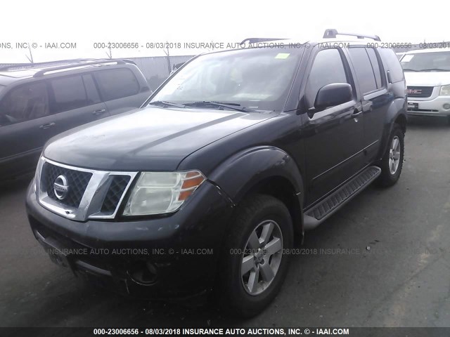 5N1AR1NB4BC628148 - 2011 NISSAN PATHFINDER S/LE/SE BLACK photo 2