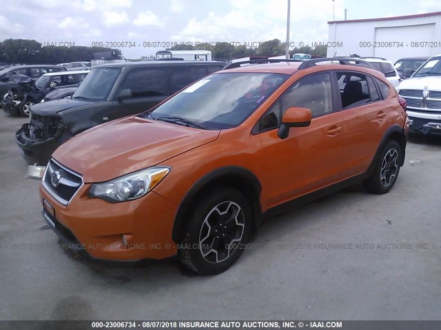 JF2GPACC5D2886978 - 2013 SUBARU XV CROSSTREK 2.0 PREMIUM ORANGE photo 2