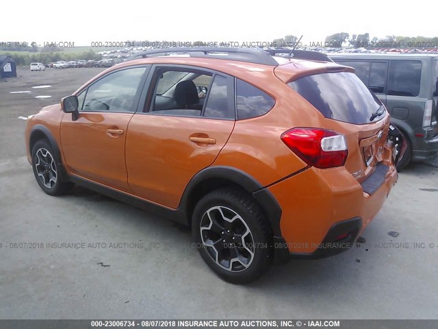 JF2GPACC5D2886978 - 2013 SUBARU XV CROSSTREK 2.0 PREMIUM ORANGE photo 3