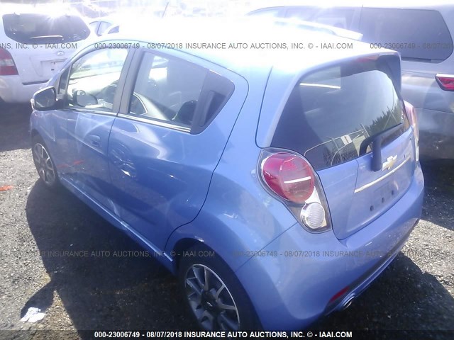 KL8CF6S95FC742386 - 2015 CHEVROLET SPARK 2LT BLUE photo 3