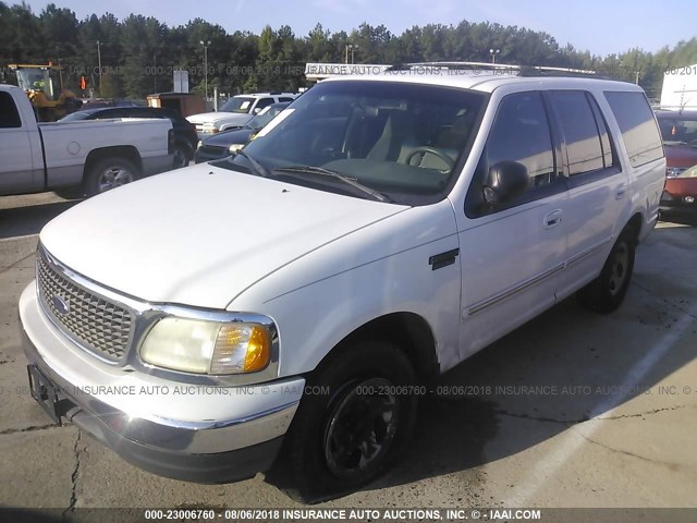1FMRU15W11LB23140 - 2001 FORD EXPEDITION XLT WHITE photo 2
