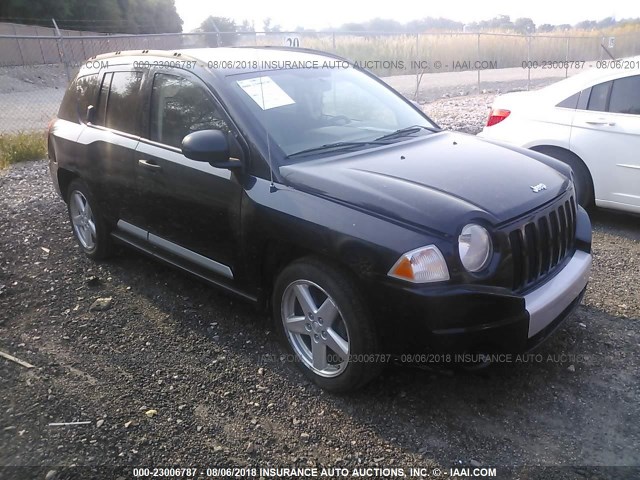 1J8FF57W27D275817 - 2007 JEEP COMPASS LIMITED BLACK photo 1