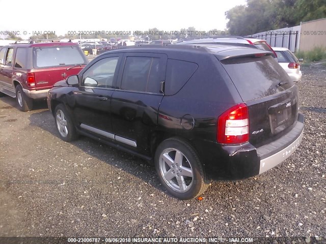 1J8FF57W27D275817 - 2007 JEEP COMPASS LIMITED BLACK photo 3