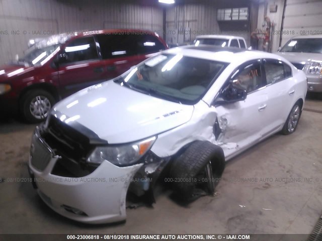 1G4GE5EV3AF136151 - 2010 BUICK LACROSSE CXS WHITE photo 2