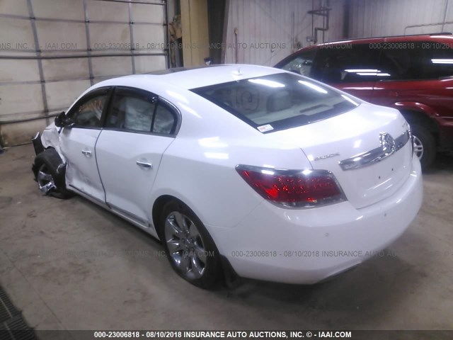 1G4GE5EV3AF136151 - 2010 BUICK LACROSSE CXS WHITE photo 3