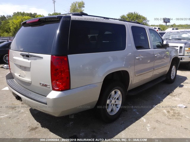 1GKFK16347R383950 - 2007 GMC YUKON XL K1500 SILVER photo 4