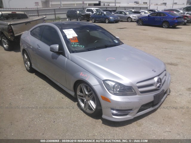 WDDGJ5HB9DG052812 - 2013 MERCEDES-BENZ C 350 SILVER photo 1