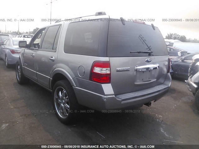 1FMFU19528LA04589 - 2008 FORD EXPEDITION LIMITED SILVER photo 3