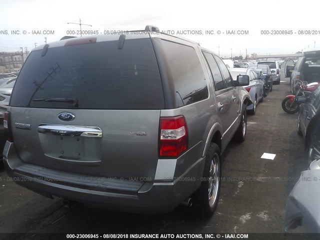 1FMFU19528LA04589 - 2008 FORD EXPEDITION LIMITED SILVER photo 4