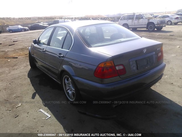 WBAAV53431JS92060 - 2001 BMW 330 I BLUE photo 3