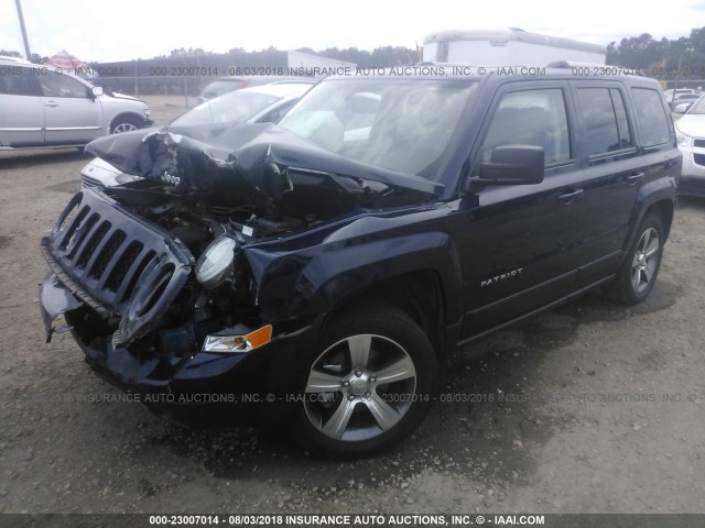 1C4NJPFA1HD157505 - 2017 JEEP PATRIOT LATITUDE BLUE photo 2