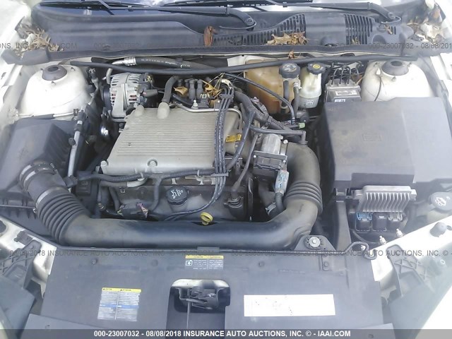 1G1ZT52865F129050 - 2005 CHEVROLET MALIBU LS Ақ фото 10