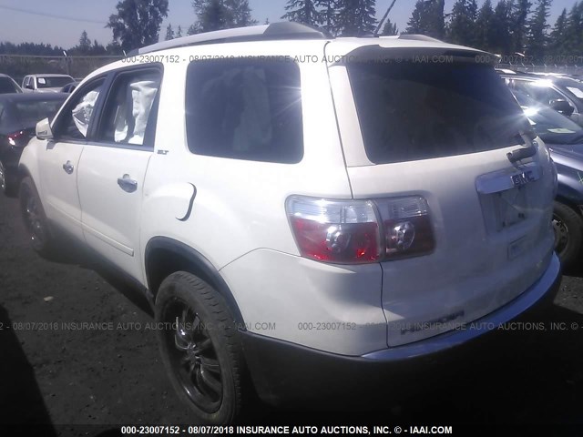 1GKKVREDXCJ360146 - 2012 GMC ACADIA SLT-1 Biały zdjęcie 3