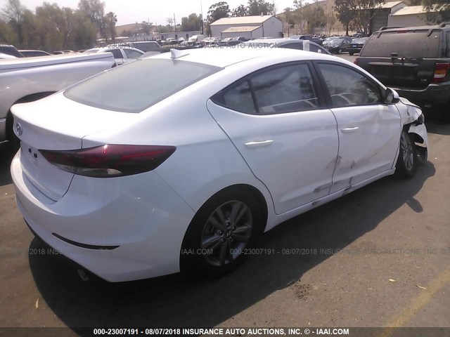 5NPD84LF2JH286360 - 2018 HYUNDAI ELANTRA SEL/VALUE/LIMITED WHITE photo 4