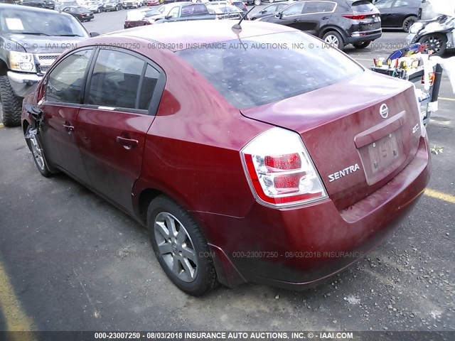 3N1AB61EX7L642477 - 2007 NISSAN SENTRA 2.0/2.0S/2.0SL RED photo 3