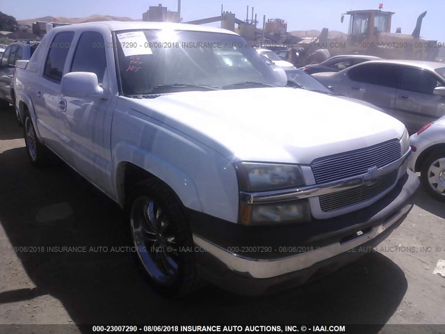 3GNEC13T53G239043 - 2003 CHEVROLET AVALANCHE C1500 WHITE photo 1