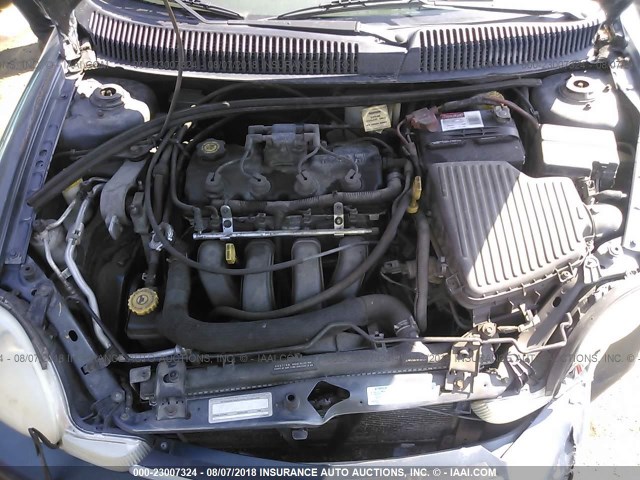 1B3ES46C51D271124 - 2001 DODGE NEON SE/ES GRAY photo 10