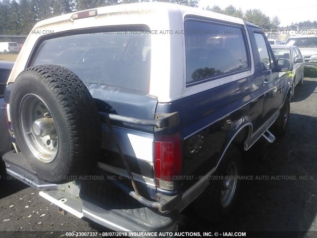 1FMEU15HXNLA27724 - 1992 FORD BRONCO U100 Dark Blue photo 4