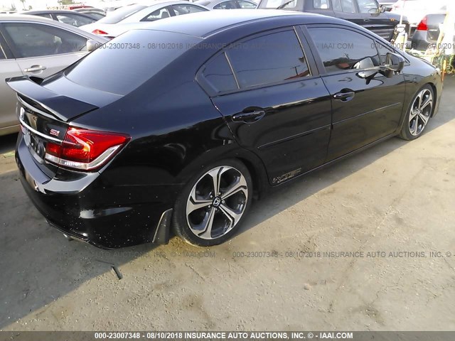 2HGFB6E50EH700391 - 2014 HONDA CIVIC SI BLACK photo 4