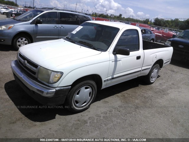 4TANL42N1WZ001476 - 1998 TOYOTA TACOMA WHITE photo 2