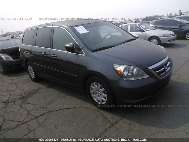 5FNRL38216B115853 - 2006 HONDA ODYSSEY LX GRAY photo 1