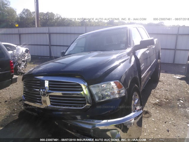 1C6RR7LGXGS342768 - 2016 RAM 1500 SLT BLUE photo 2