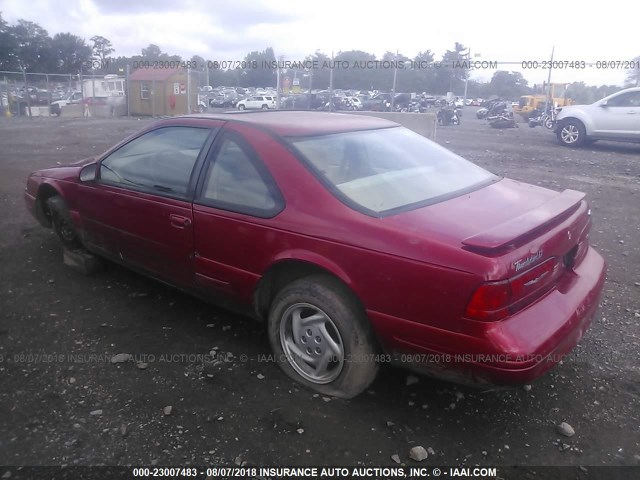 1FALP62W3VH159154 - 1997 FORD THUNDERBIRD LX MAROON photo 3