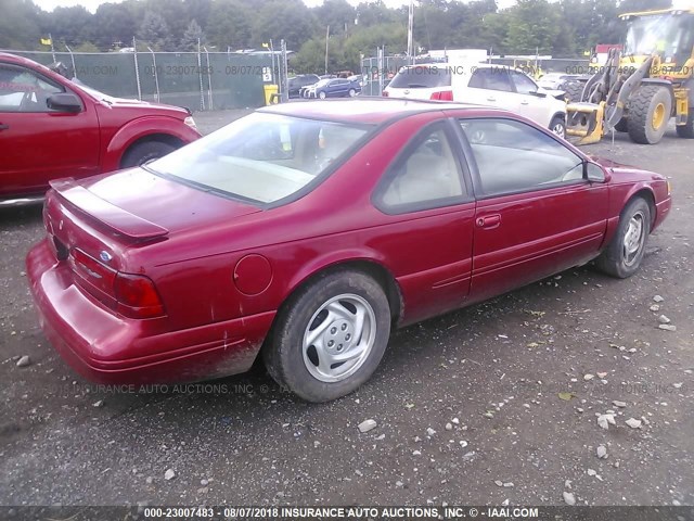 1FALP62W3VH159154 - 1997 FORD THUNDERBIRD LX MAROON photo 4