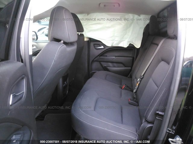 1GCGSCE34G1346201 - 2016 CHEVROLET COLORADO LT BLACK photo 8