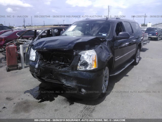 1GKS2MEF6DR118406 - 2013 GMC YUKON XL DENALI BLACK photo 2