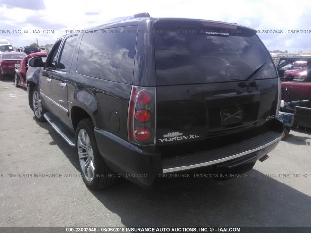 1GKS2MEF6DR118406 - 2013 GMC YUKON XL DENALI BLACK photo 3